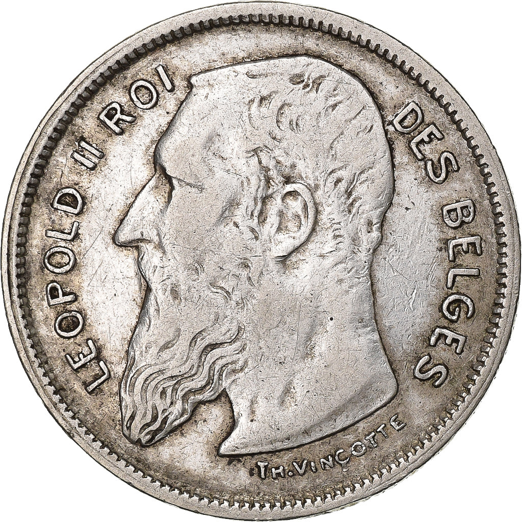 Belgique, Leopold II, 2 Francs, 2 Frank, 1909, Argent, TTB, KM:58.1