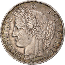 France, 5 Francs, Cérès, 1851, Paris, Argent, TTB, Gadoury:719, KM:761.1