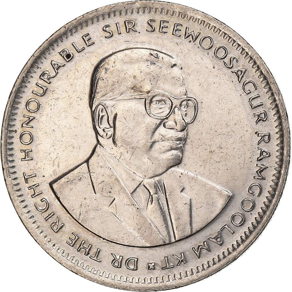 Mauritius, Rupee, 1997, Copper-nickel, AU(55-58), KM:55