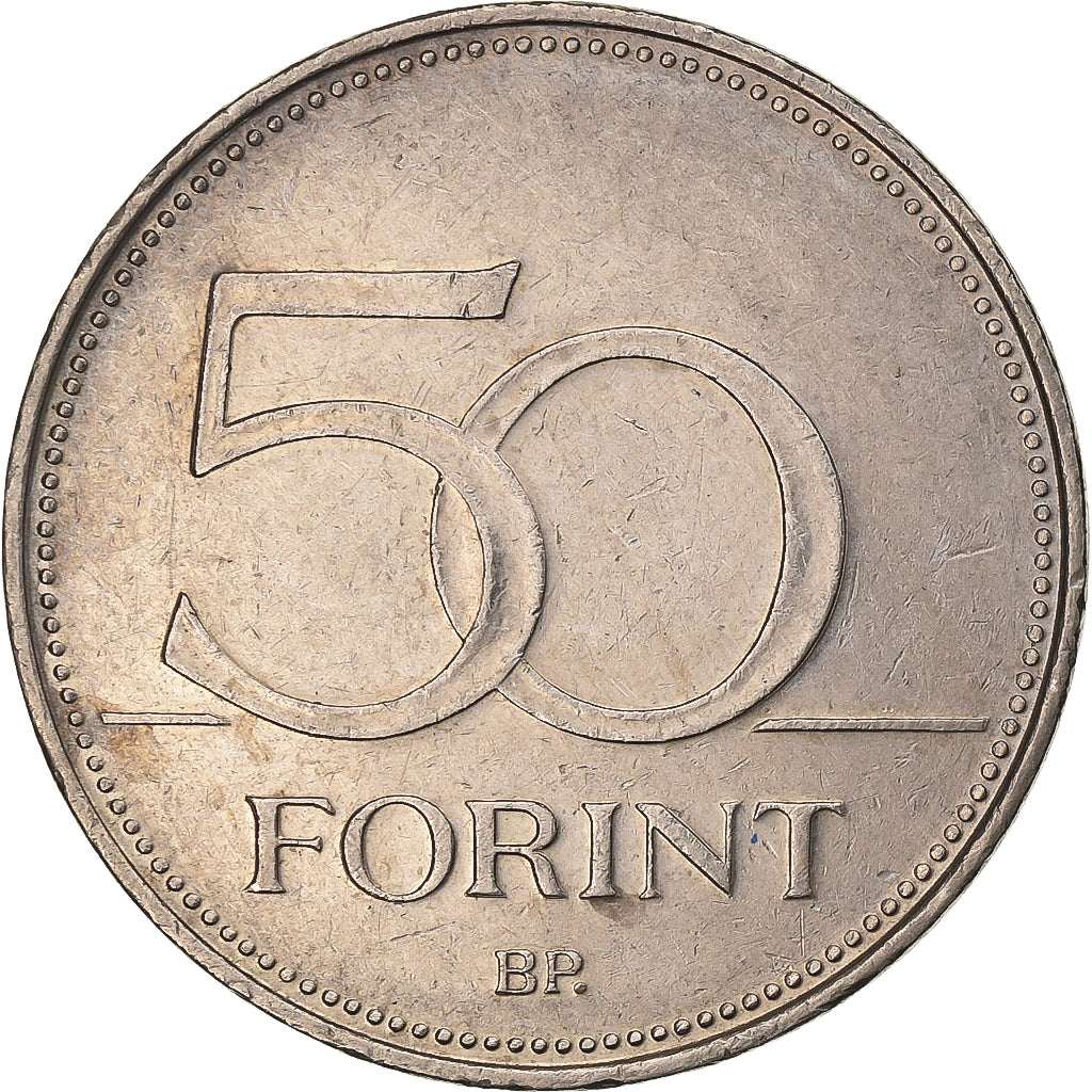 Hungary, 50 Forint, 1996, Budapest, Copper-nickel, EF(40-45), KM:697