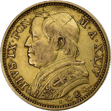 Vatican, PAPAL STATES, Pius IX, 20 Lire, 1869, Rome, Gold, EF(40-45), KM:1382.4