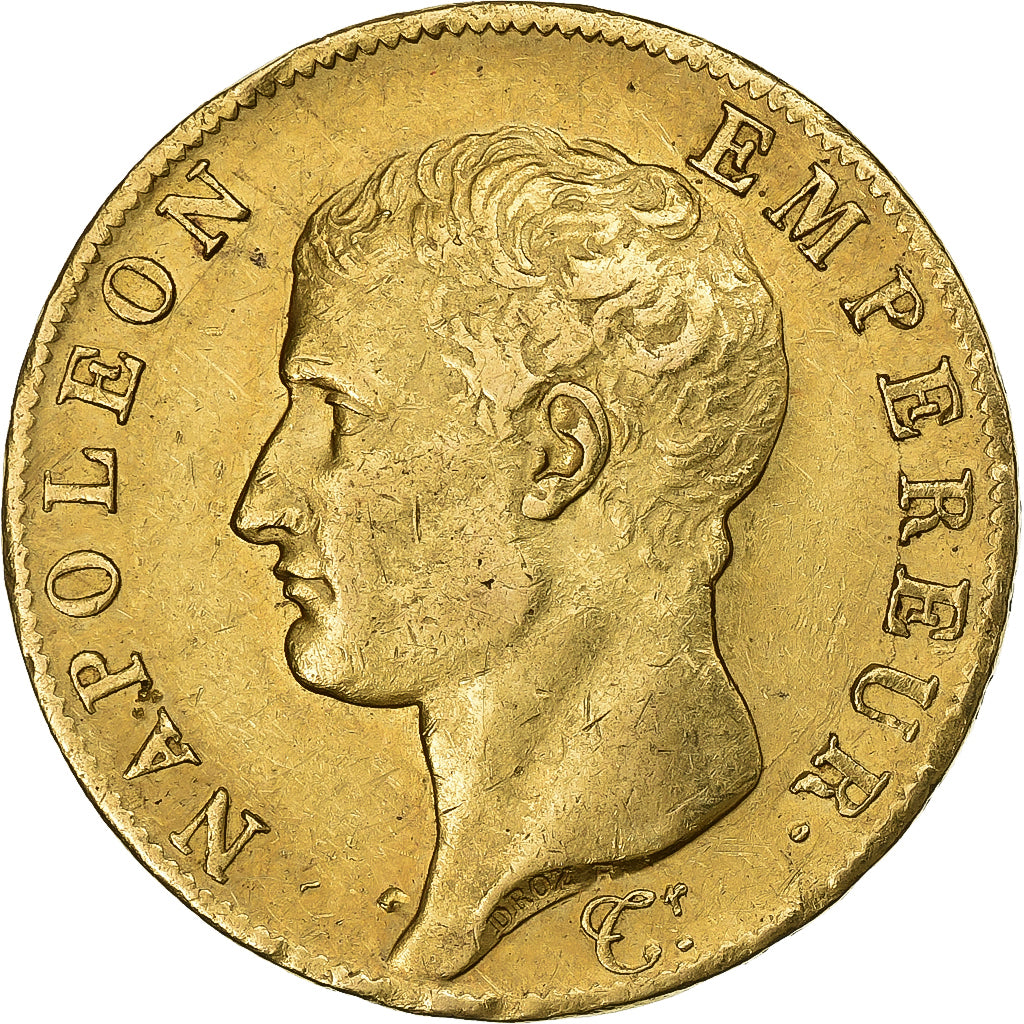 Francia, Napoleon I, 40 Francs, AN 13, Paris, Oro, BB, Gadoury:1081, KM:664.1