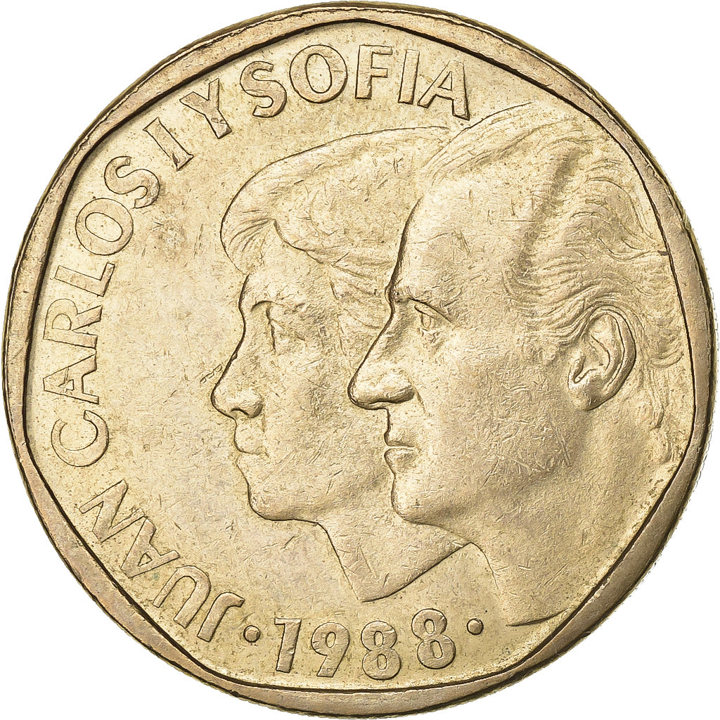 Espagne, Juan Carlos I, 500 Pesetas, 1988, Madrid, Bronze-Aluminium, TTB+
