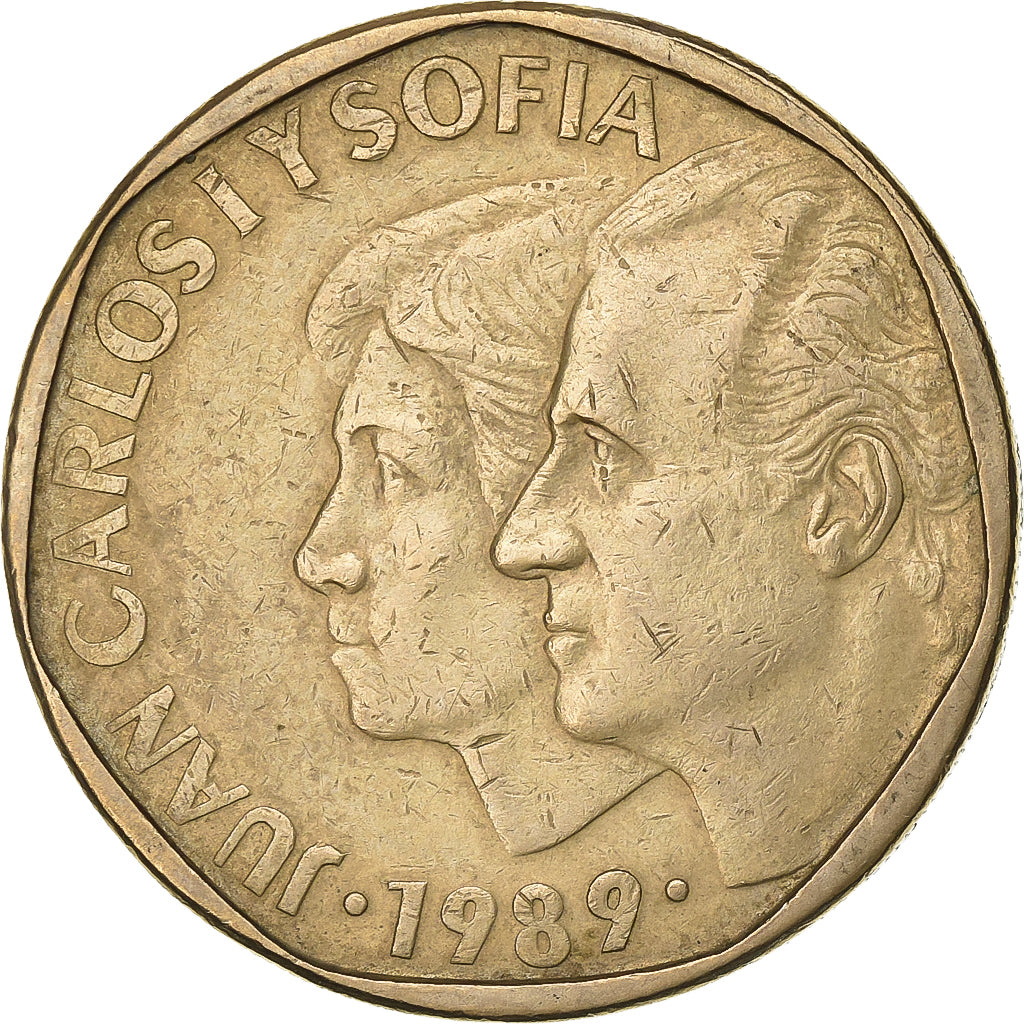 Spain, Juan Carlos I, 500 Pesetas, 1989, Madrid, Aluminum-Bronze, EF(40-45)