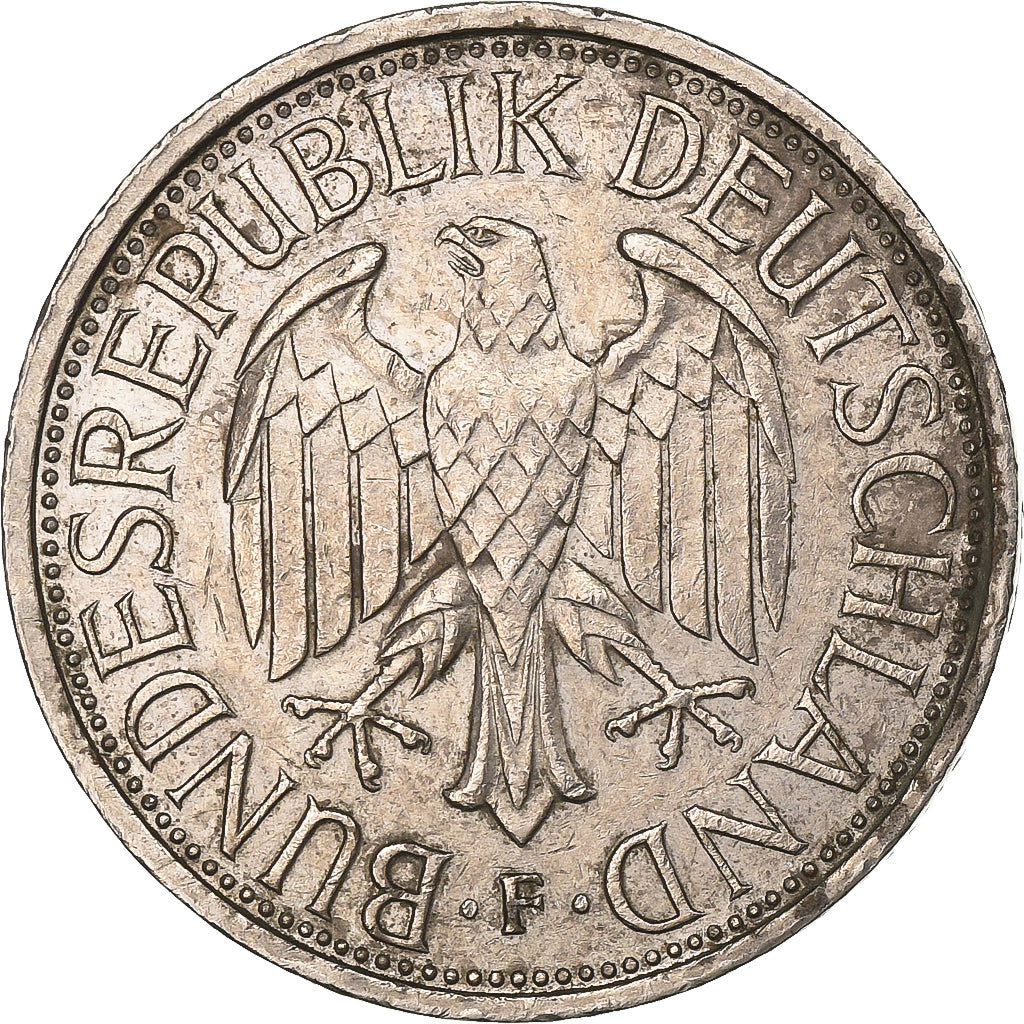 GERMANIA - REPUBBLICA FEDERALE, Mark, 1984, Stuttgart, Rame-nichel, BB, KM:110
