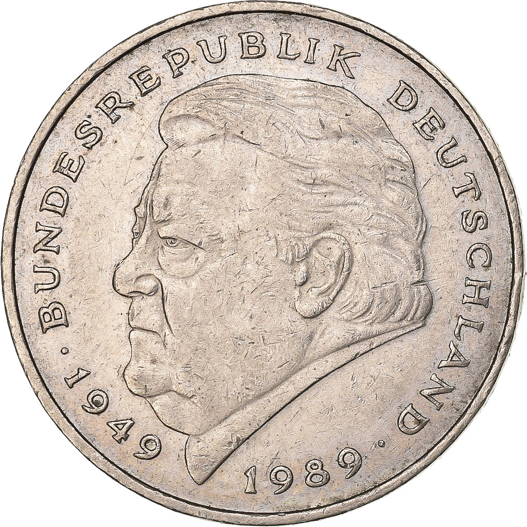 ALEMANIA - REPÚBLICA FEDERAL, 2 Mark, 1994, Karlsruhe, Cobre - níquel