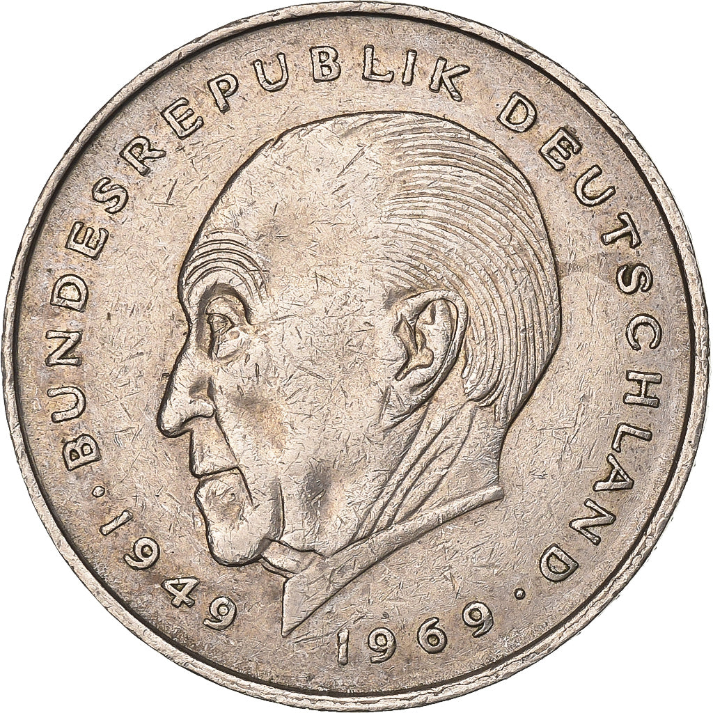 Federale Duitse Republiek, 2 Mark, 1981, Stuttgart, Copper-Nickel Clad Nickel