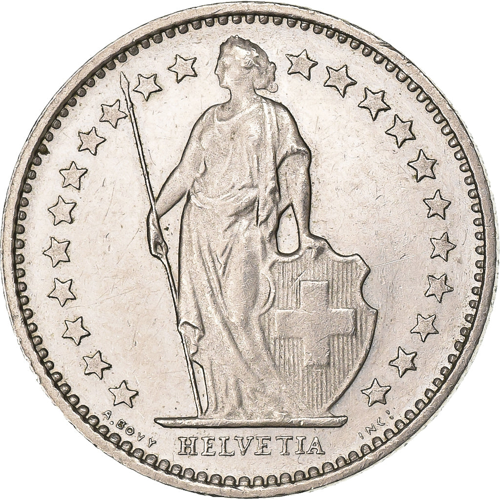 Zwitserland, 1/2 Franc, 1979, Bern, Cupro-nikkel, PR, KM:23a.1