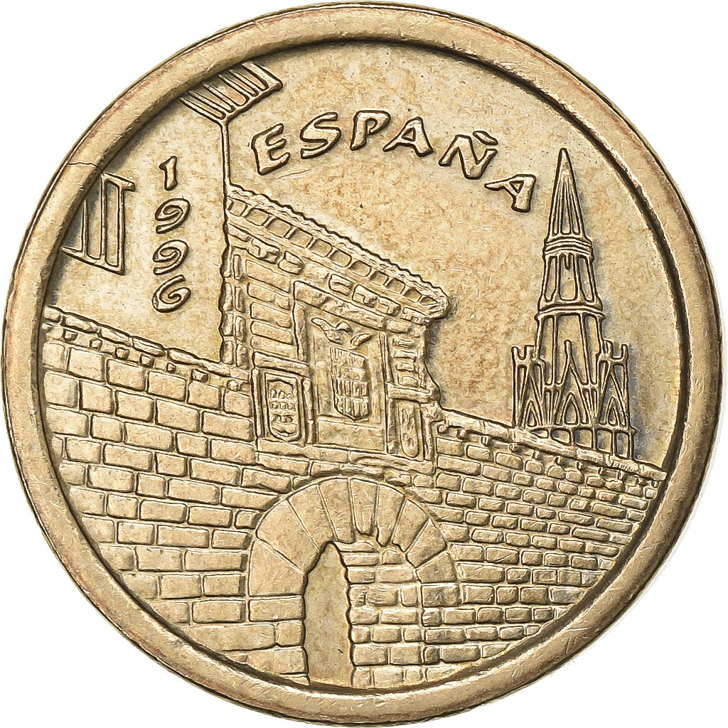 Espagne, Juan Carlos I, 5 Pesetas, 1996, Madrid, Bronze-Aluminium, SUP, KM:960