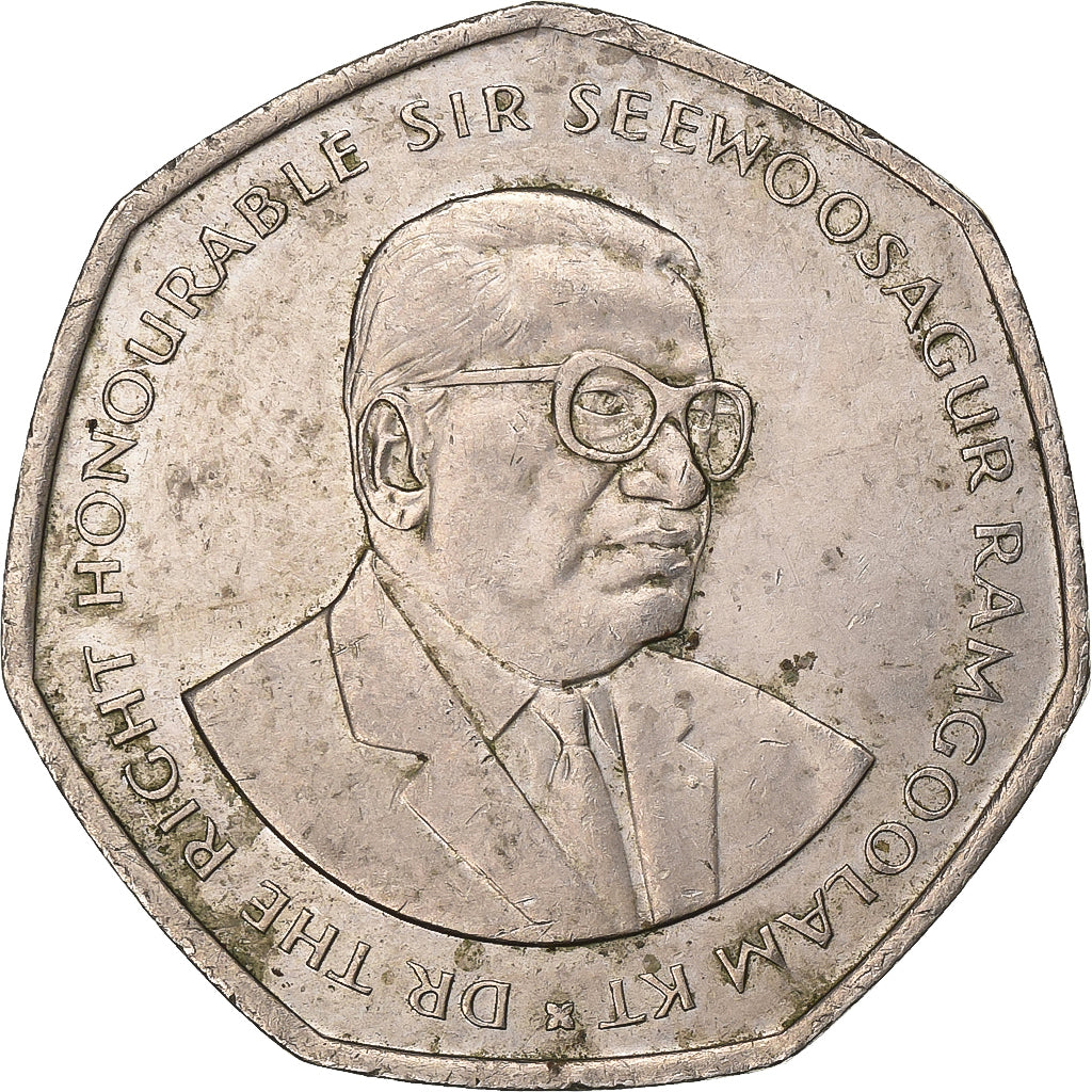 Mauritius, 10 Rupees, 1997, Miedź-Nikiel, EF(40-45), KM:61