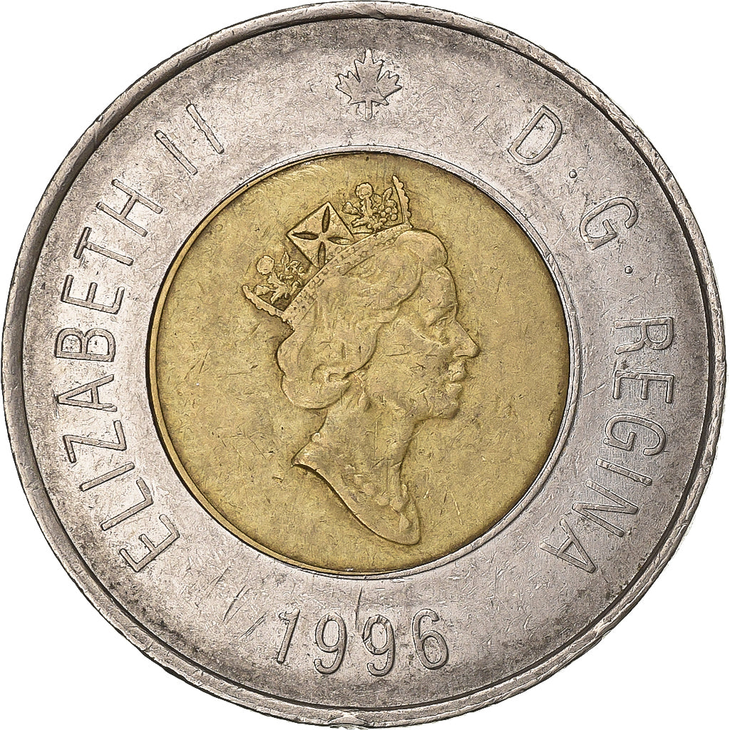 Canada, Elizabeth II, 2 Dollars, 1996, Royal Canadian Mint, Bi-Metallic, ZF