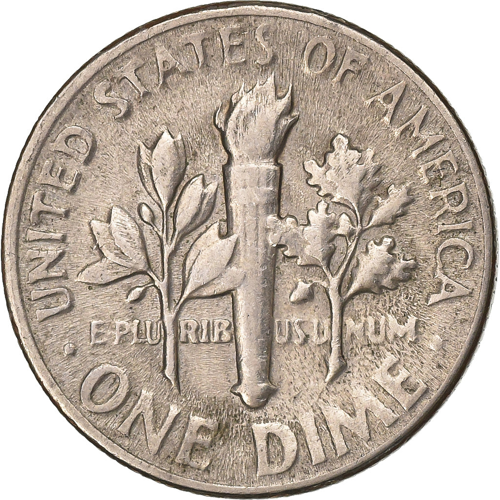 United States, Dime, Roosevelt, 1967, U.S. Mint, Copper-Nickel Clad Copper