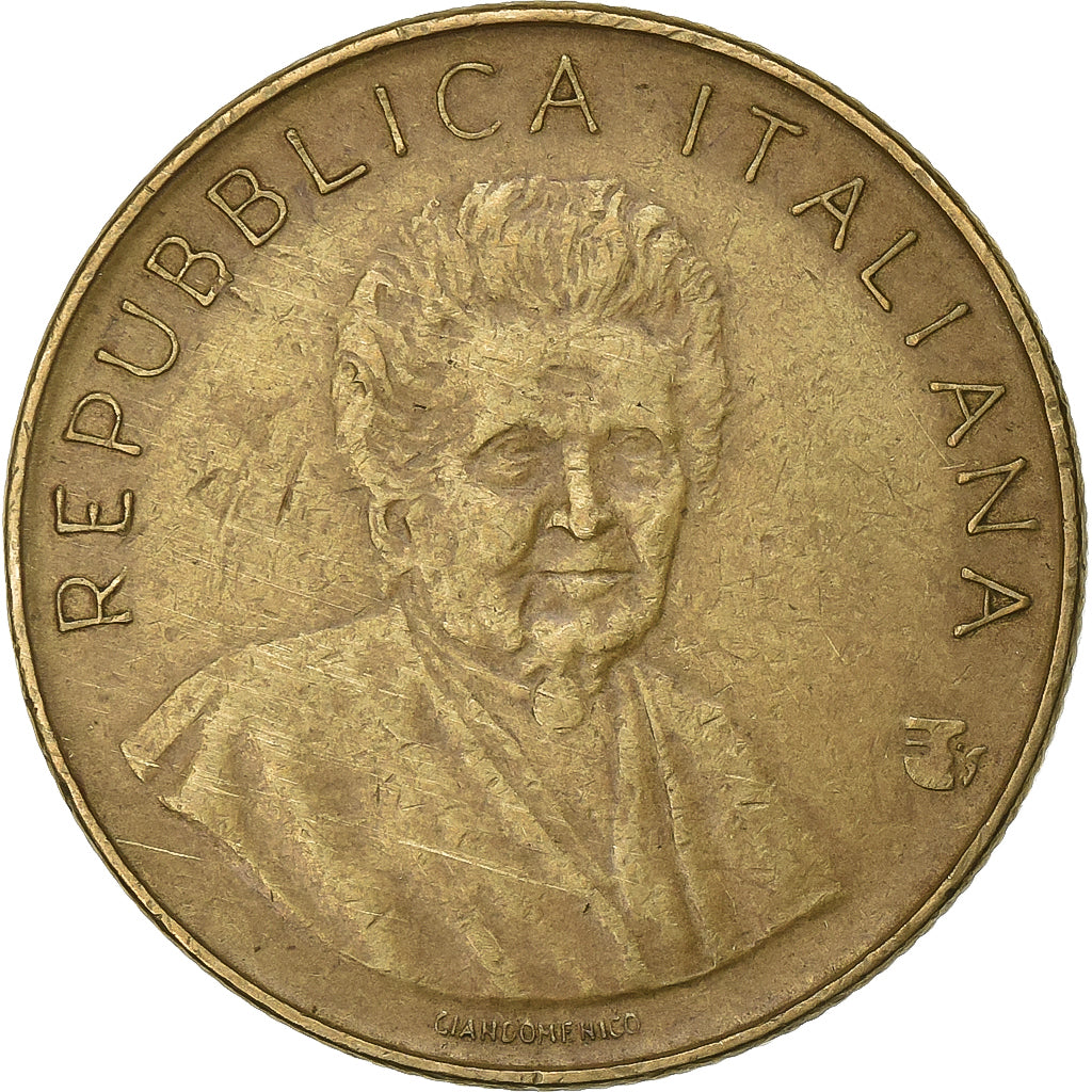 Italy, 200 Lire, 1980, Rome, Aluminum-Bronze, VF(30-35), KM:107