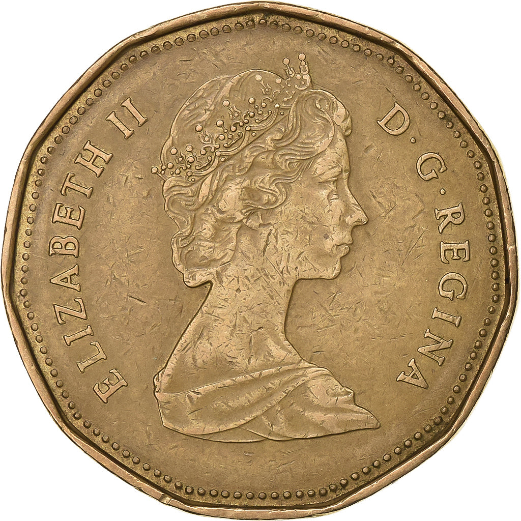 Canada, Elizabeth II, Dollar, 1989, Royal Canadian Mint, Aureate-Bronze Plated