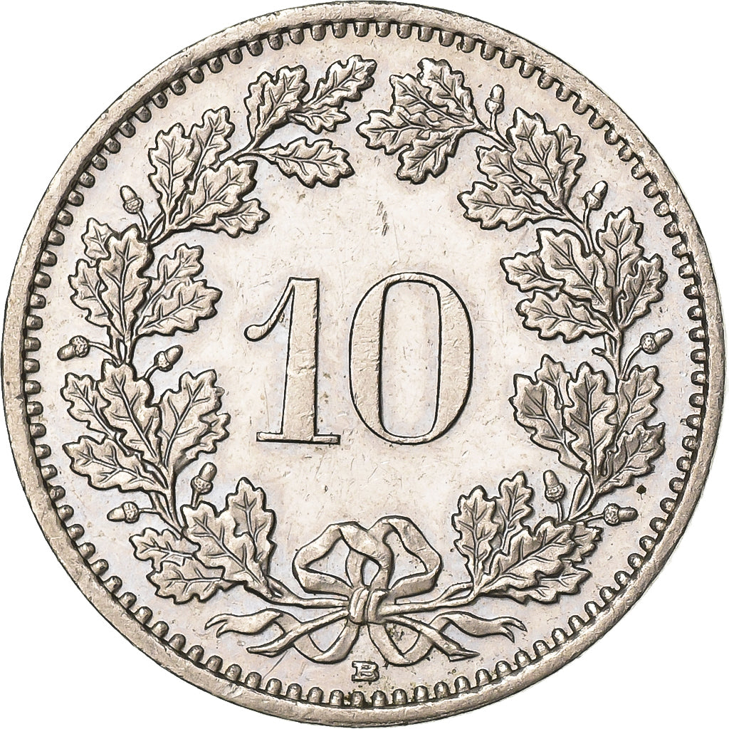 Schweiz, 10 Rappen, 2003, Bern, Kupfer-Nickel, VZ, KM:27