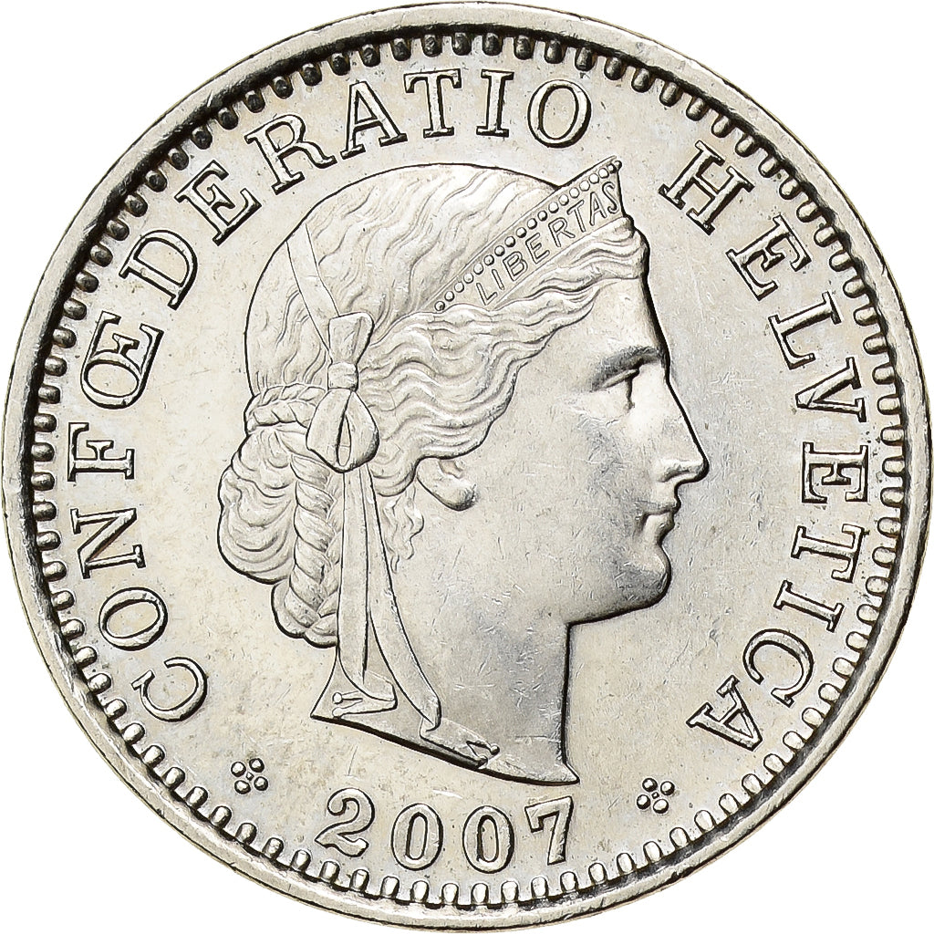 Svizzera, 20 Rappen, 2007, Bern, Rame-nichel, SPL-, KM:29a