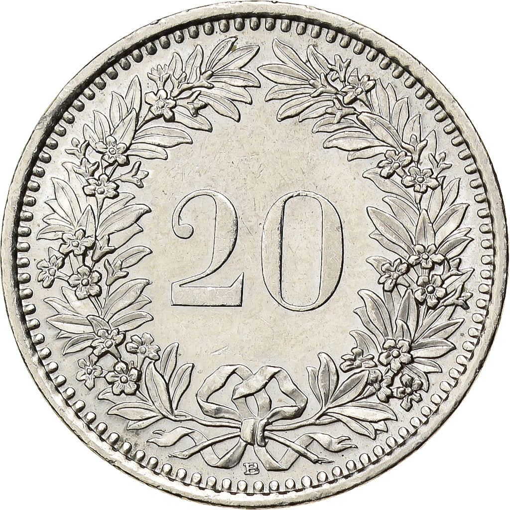 Svizzera, 20 Rappen, 2007, Bern, Rame-nichel, SPL-, KM:29a