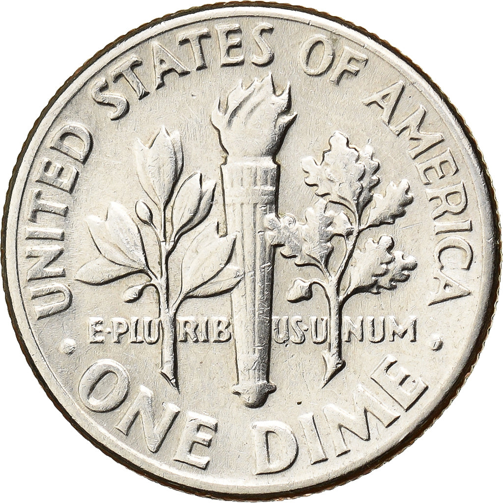 United States, Dime, Roosevelt, 1974, U.S. Mint, Copper-Nickel Clad Copper