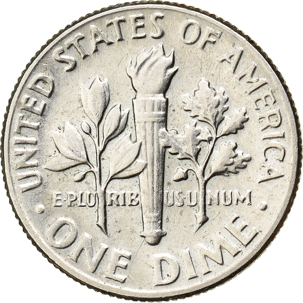 United States, Dime, Roosevelt, 1976, U.S. Mint, Copper-Nickel Clad Copper
