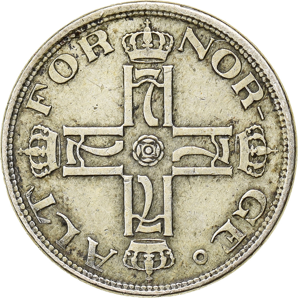 Norway, Haakon VII, 25 Öre, 1914, Silver, VF(30-35), KM:373