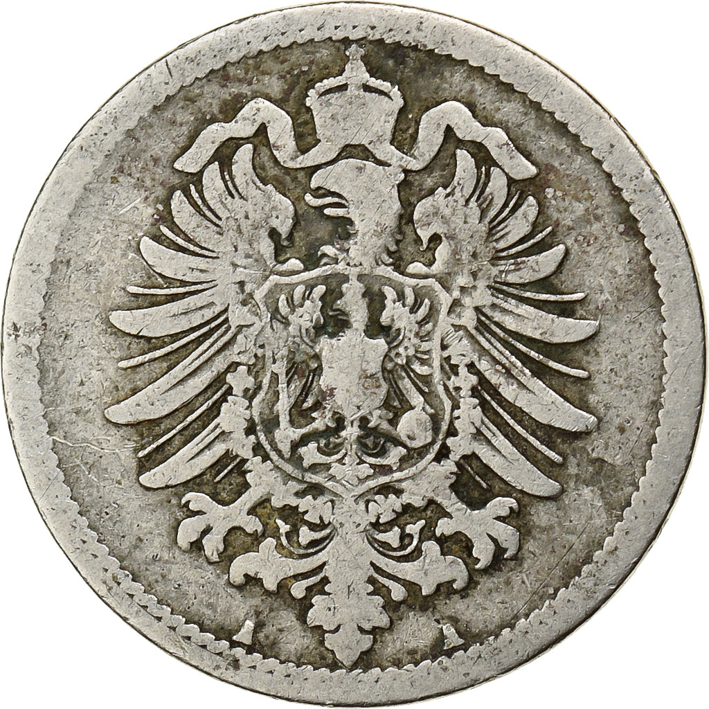 DUITSLAND - KEIZERRIJK, Wilhelm I, 10 Pfennig, 1888, Berlin, Cupro-nikkel, FR+