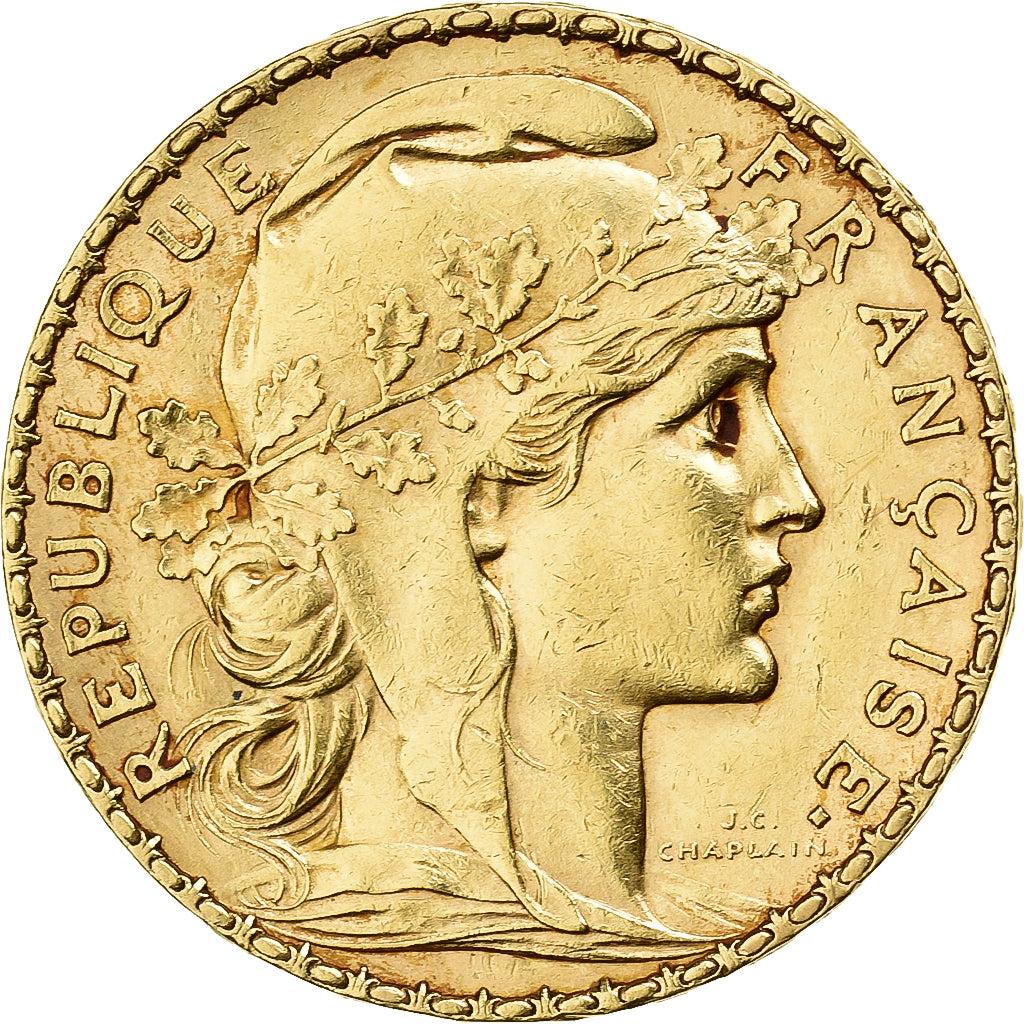 Frankreich, 20 Francs, Marianne, 1900, Paris, Gold, SS, Gadoury:1064, KM:847