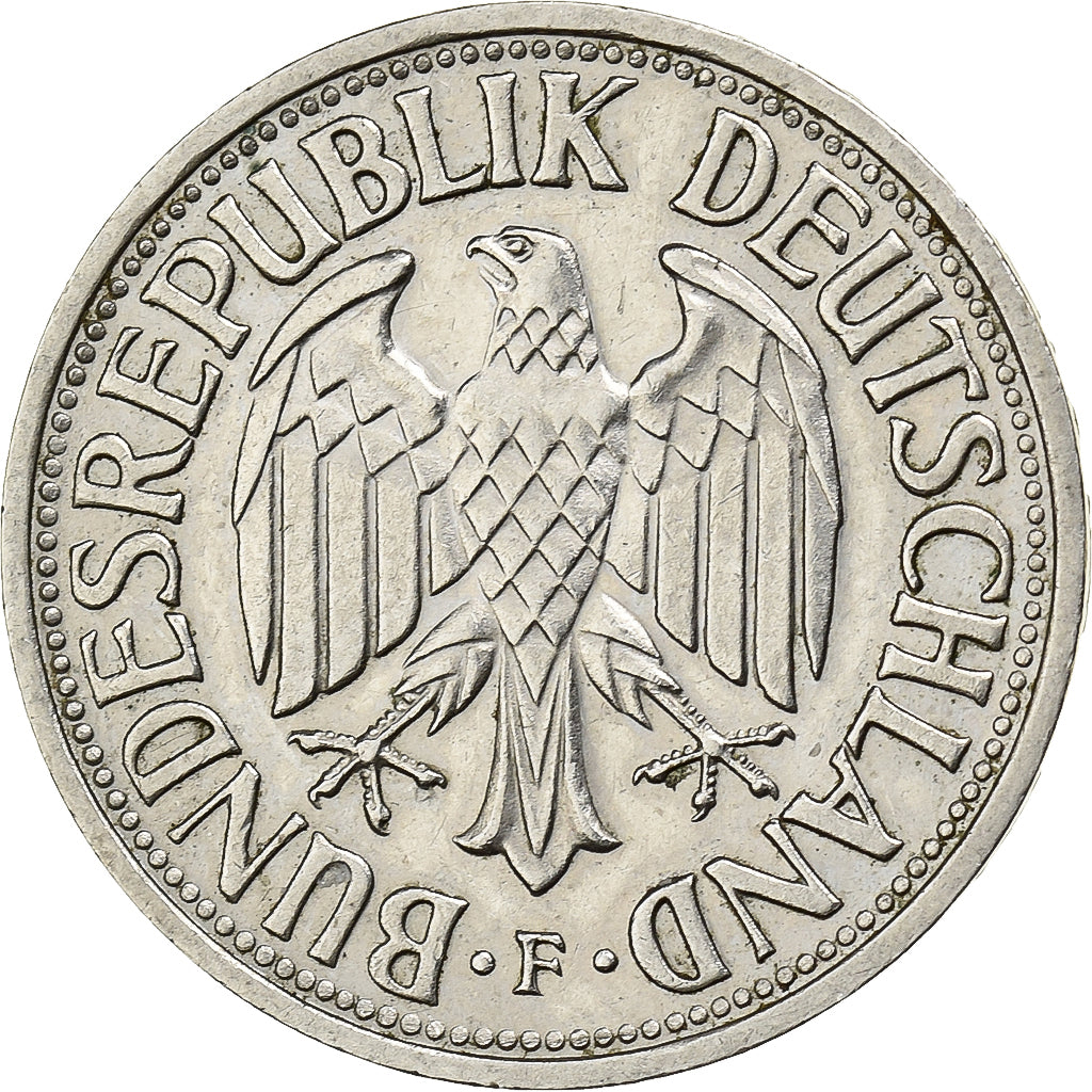 Federal Republic of Germany, Mark, 1950, Stuttgart, Copper-nickel, AU(50-53)