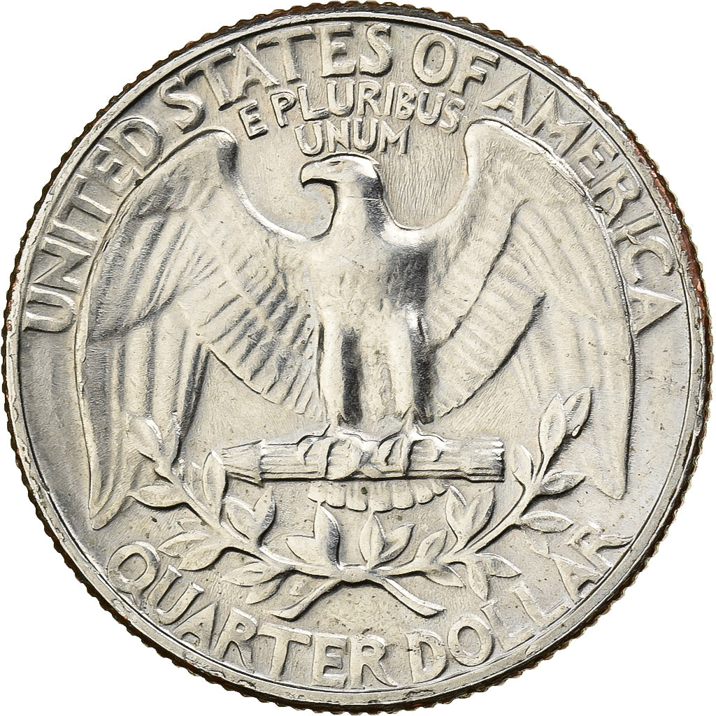 Stati Uniti, Quarter, Washington, 1965, U.S. Mint, Rame ricoperto in