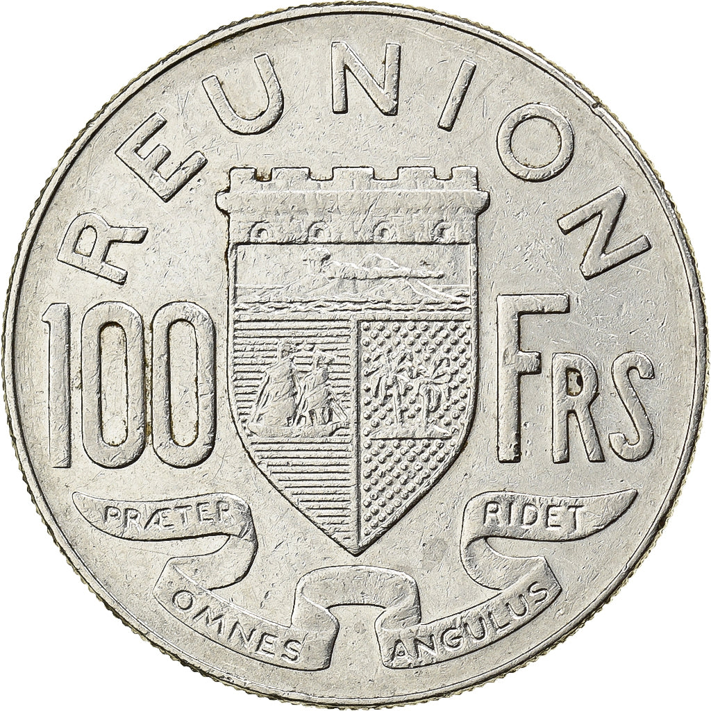 La Réunion, 100 Francs, 1964, Paris, Nickel, EF(40-45), Lecompte:105, KM:13