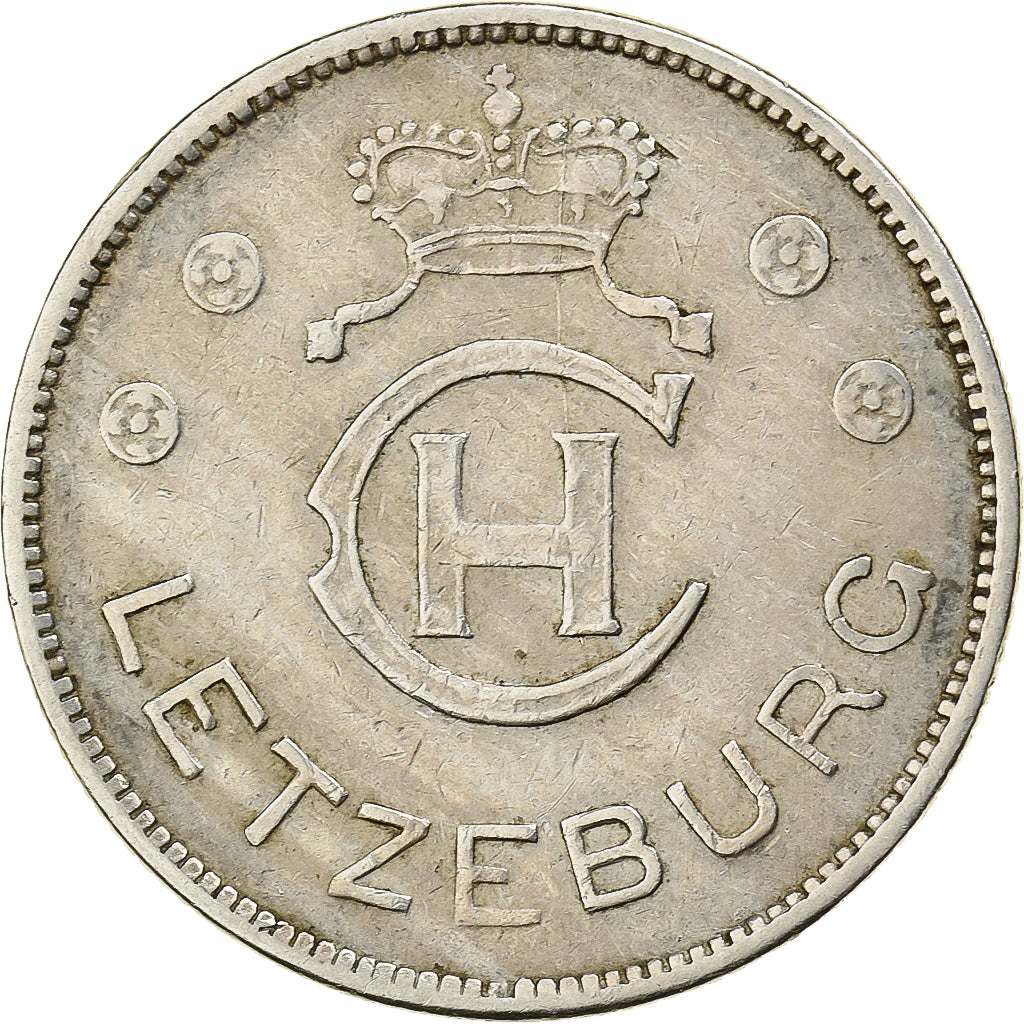 Luxembourg, Charlotte, Franc, 1939, Copper-nickel, EF(40-45), KM:44