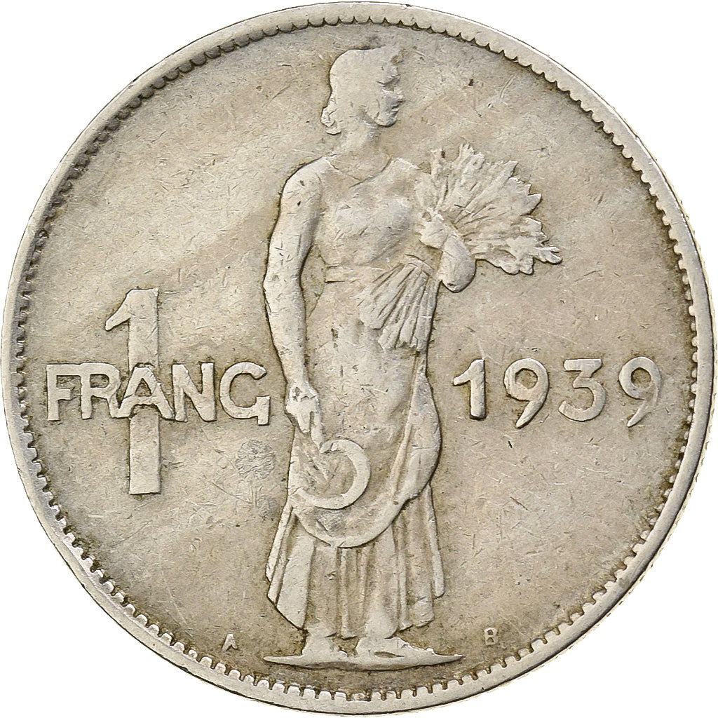 Luxembourg, Charlotte, Franc, 1939, Copper-nickel, EF(40-45), KM:44