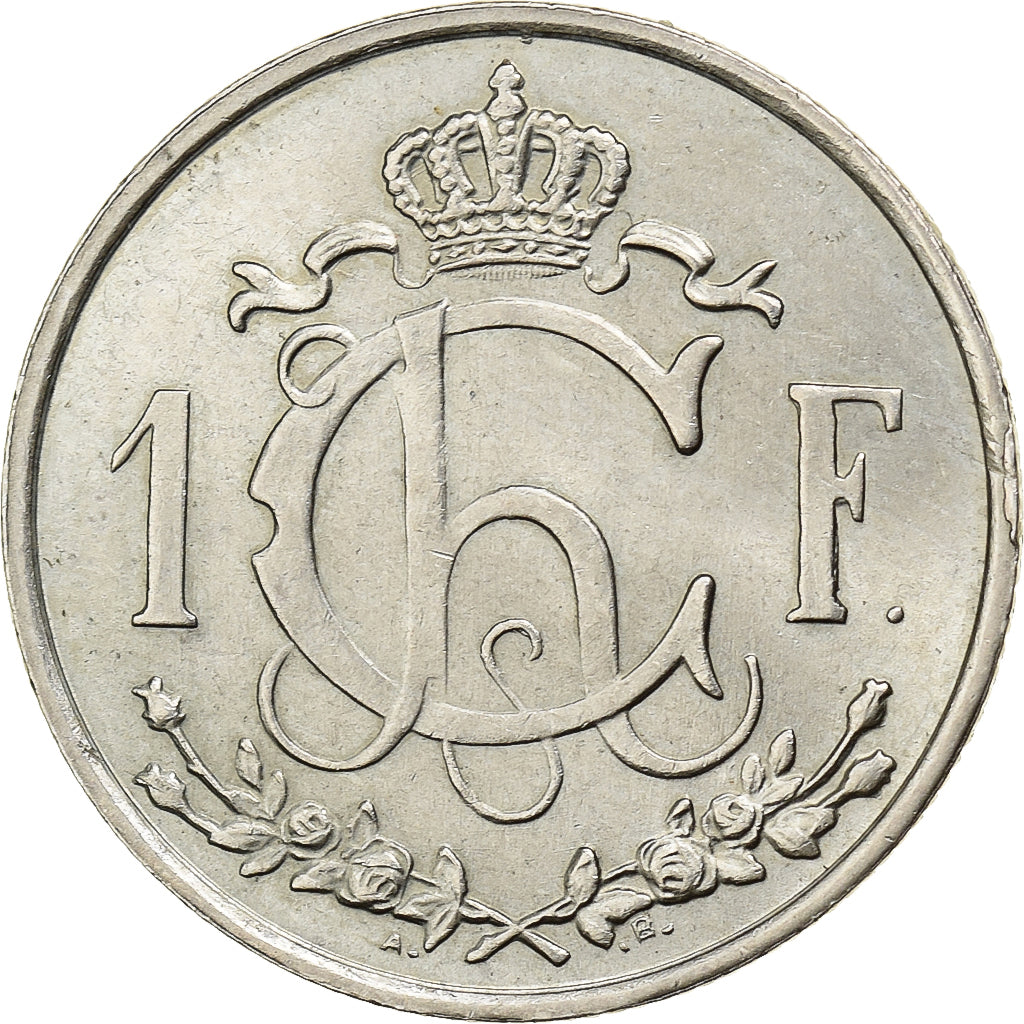Luxembourg, Charlotte, Franc, 1947, Copper-nickel, AU(50-53), KM:46.1