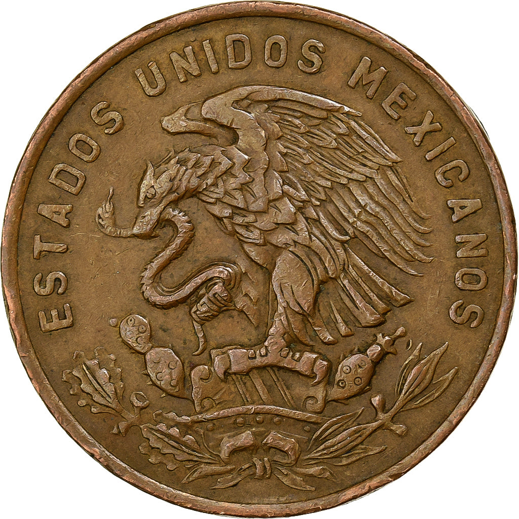 Mexiko, 20 Centavos, 1966, Mexico City, Bronze, SS, KM:440
