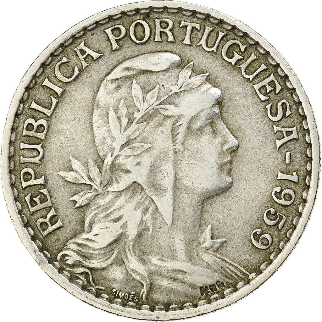 Portugal, Escudo, 1959, Miedź-Nikiel, EF(40-45), KM:578