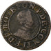 France, François de Bourbon, Double Tournois, Cuivre, TB+, CGKL:674