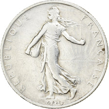Francia, 2 Francs, Semeuse, 1908, Paris, Argento, MB+, Gadoury:532, KM:845.1