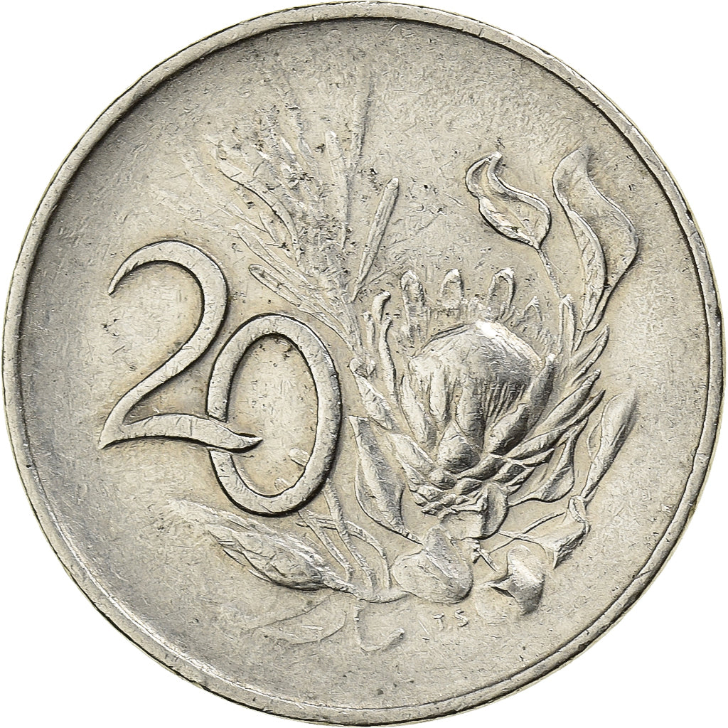 Afrique du Sud, 20 Cents, 1965, Nickel, TTB, KM:69.1