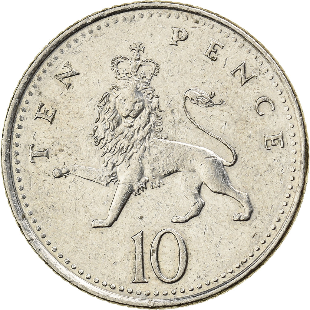 Grã-Bretanha, Elizabeth II, 10 Pence, 1997, Cobre-níquel, EF(40-45), KM:938b