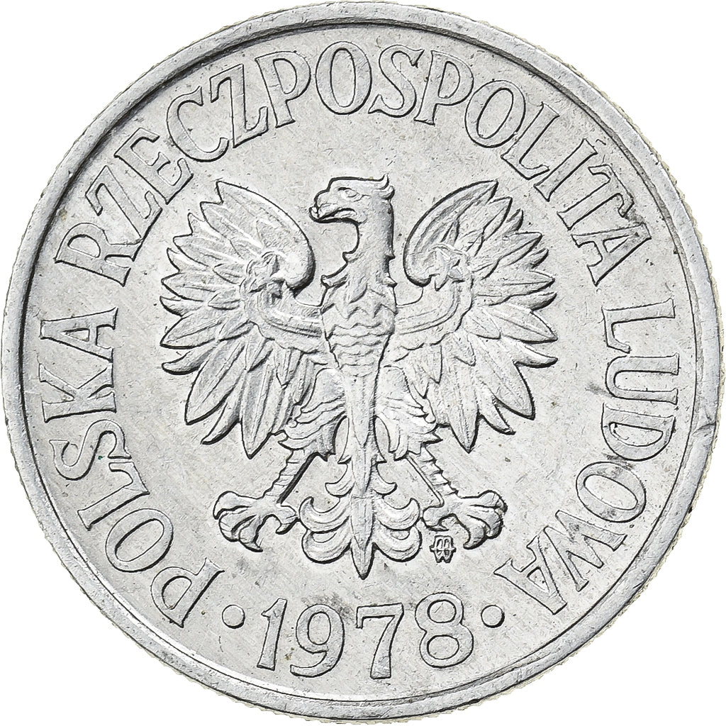Polska, 50 Groszy, 1978, Warsaw, Aluminium, AU(50-53), KM:48.1