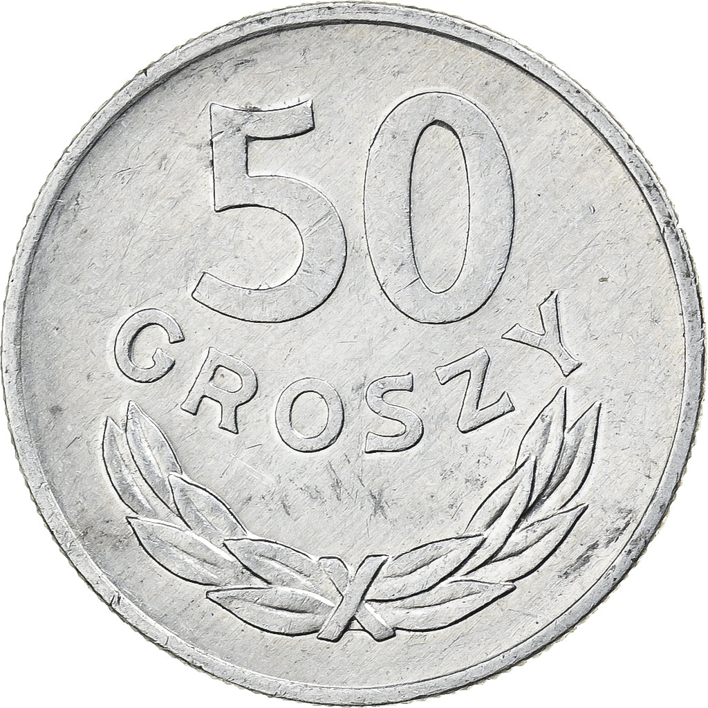 Polska, 50 Groszy, 1978, Warsaw, Aluminium, AU(50-53), KM:48.1