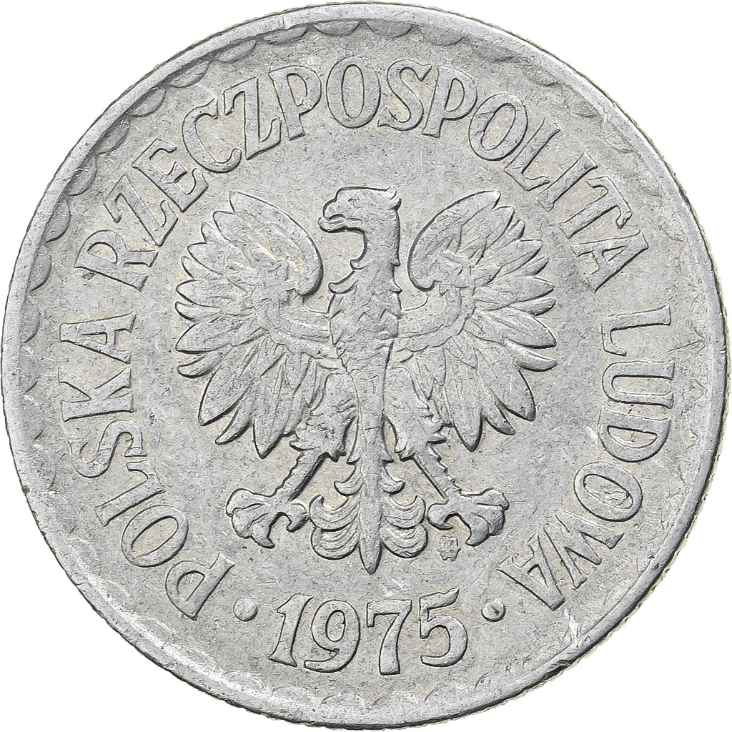Polen, Zloty, 1975, Warsaw, Aluminium, ZF, KM:49.1
