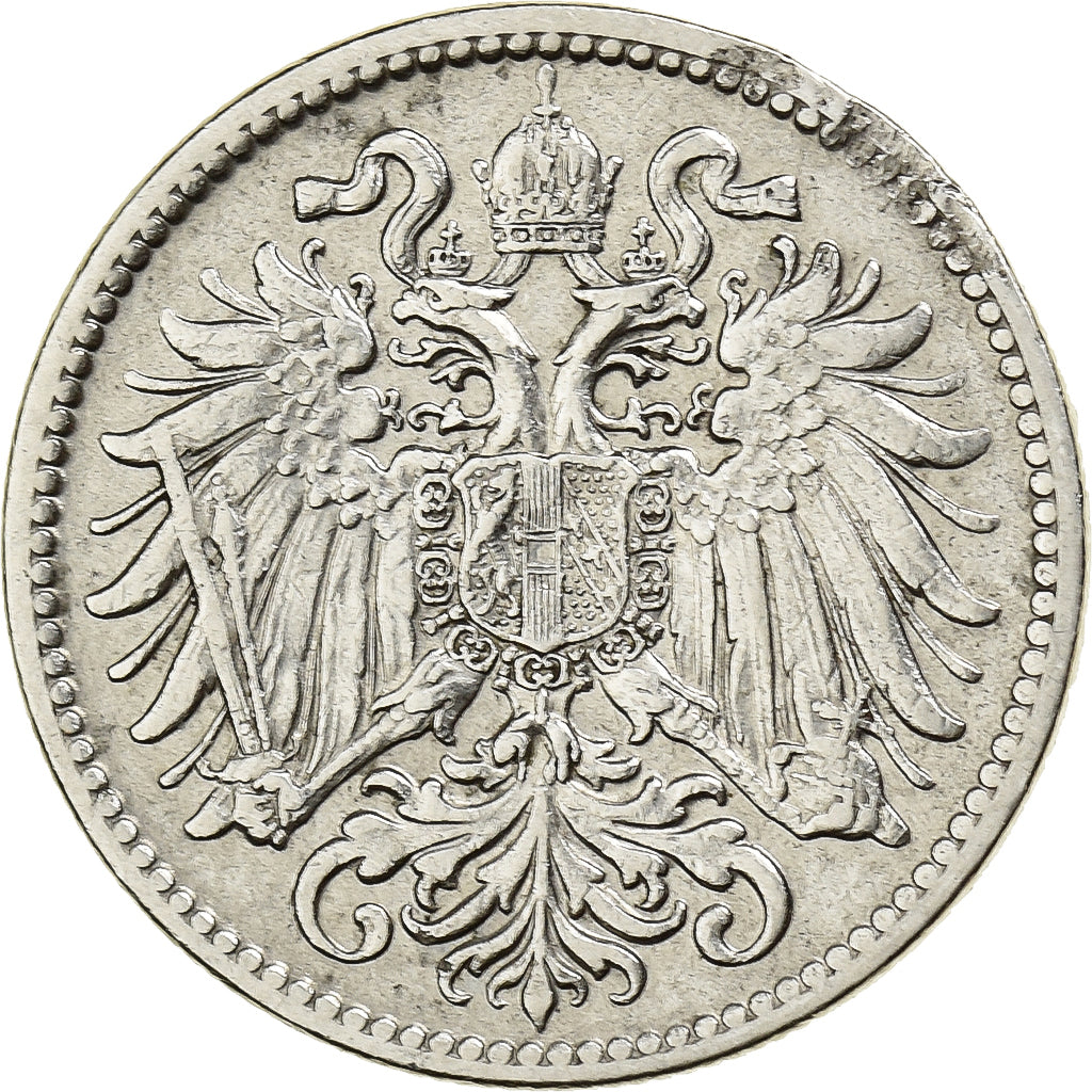 Austria, Franz Joseph I, 10 Heller, 1909, Nickel, EF(40-45), KM:2802