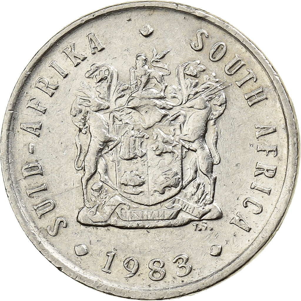 Sudafrica, 5 Cents, 1983, Nichel, BB, KM:84