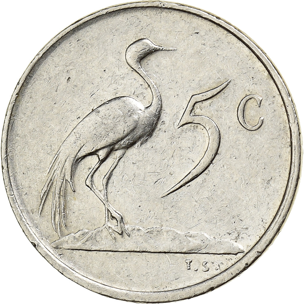 Sudafrica, 5 Cents, 1983, Nichel, BB, KM:84
