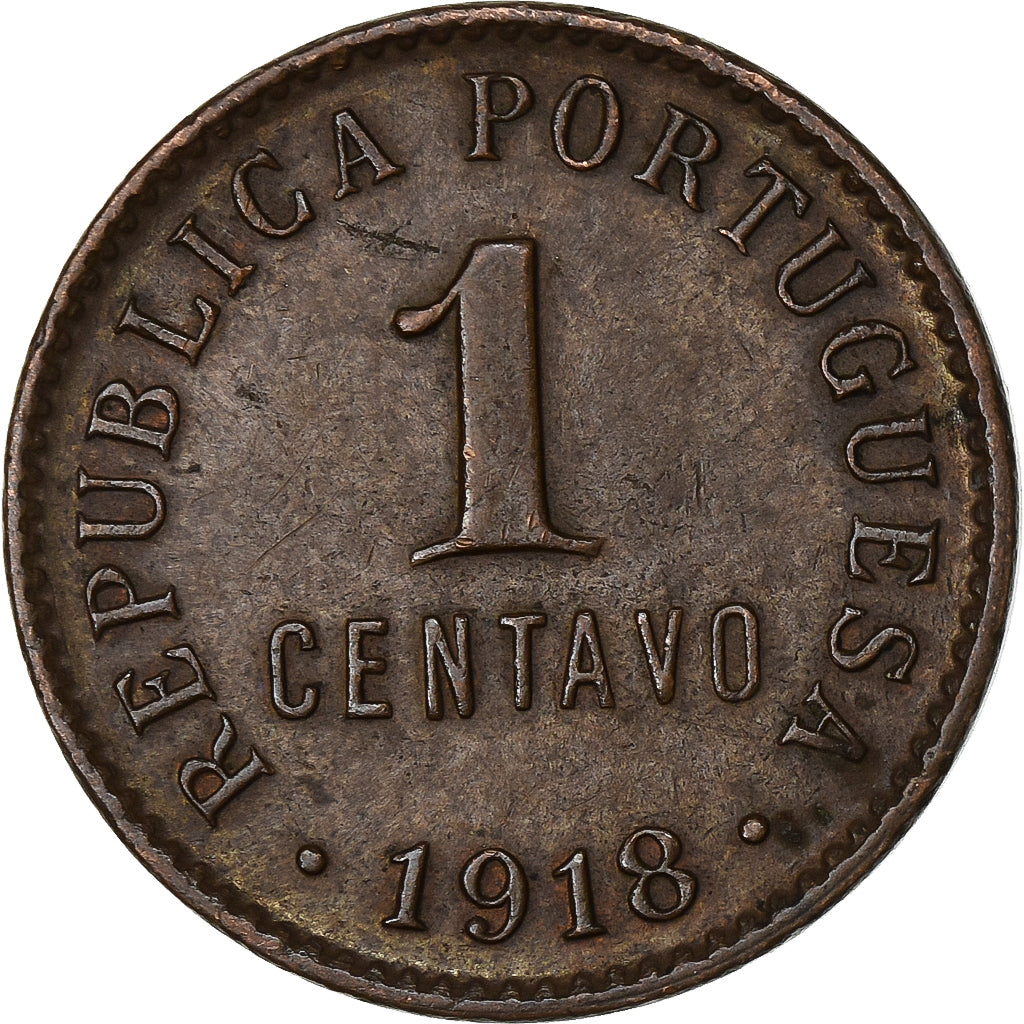 Portugal, Centavo, 1918, Bronze, SS+, KM:565