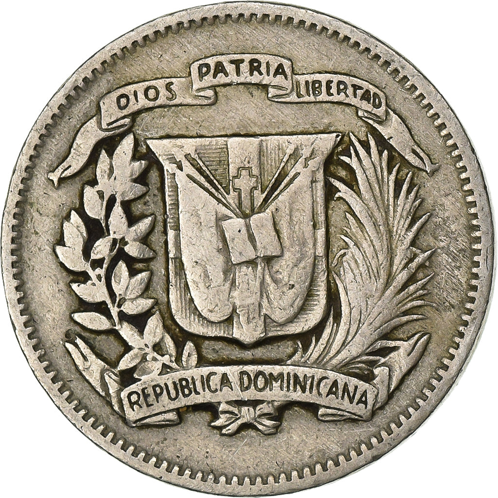 Dominican Republic, 10 Centavos, 1967, Copper-nickel, EF(40-45), KM:19a