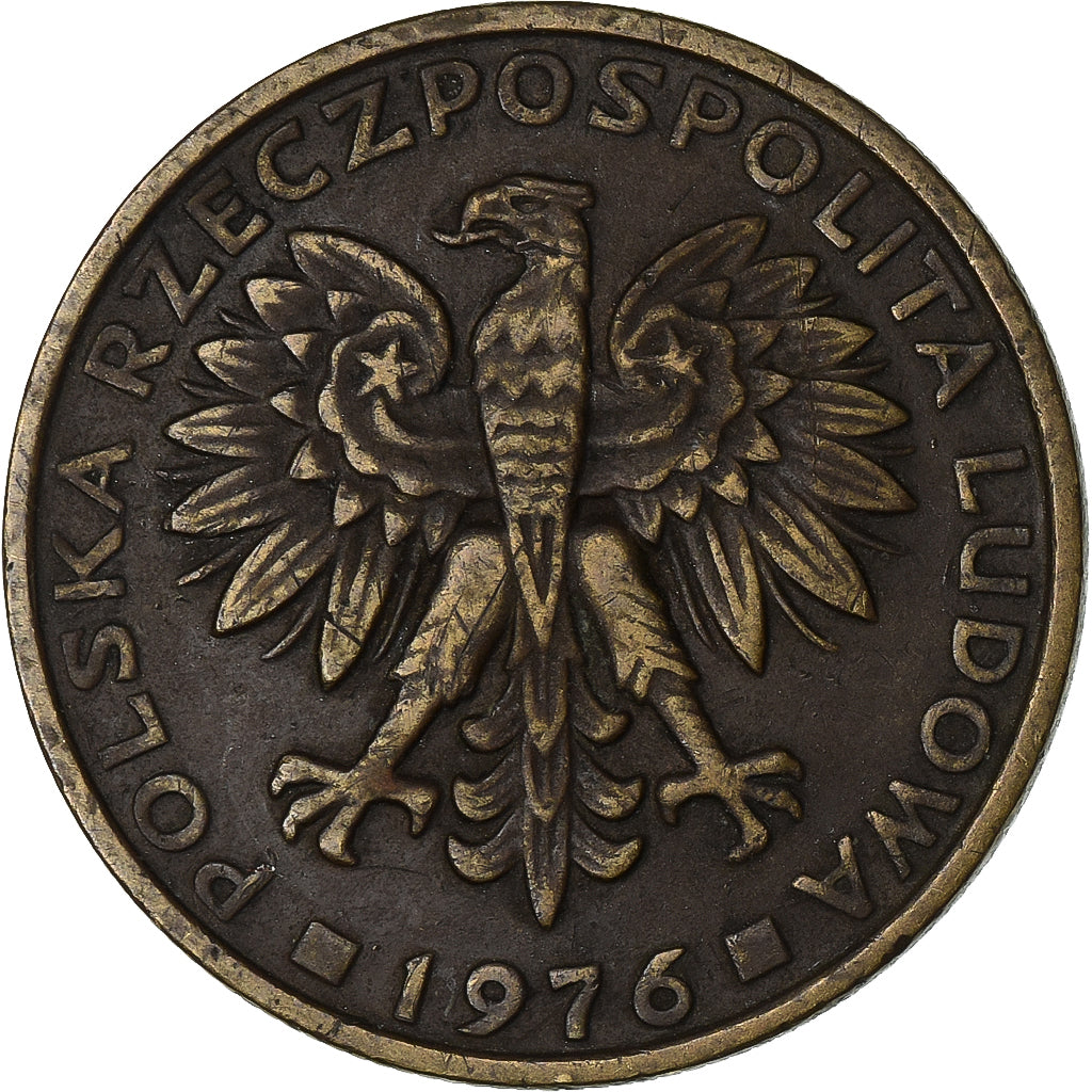 Polonia, 2 Zlote, 1976, Warsaw, Ottone, BB, KM:80.1