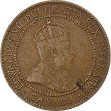 Canada, Edward VII, Cent, 1910, Royal Canadian Mint, Bronze, VF(30-35), KM:8