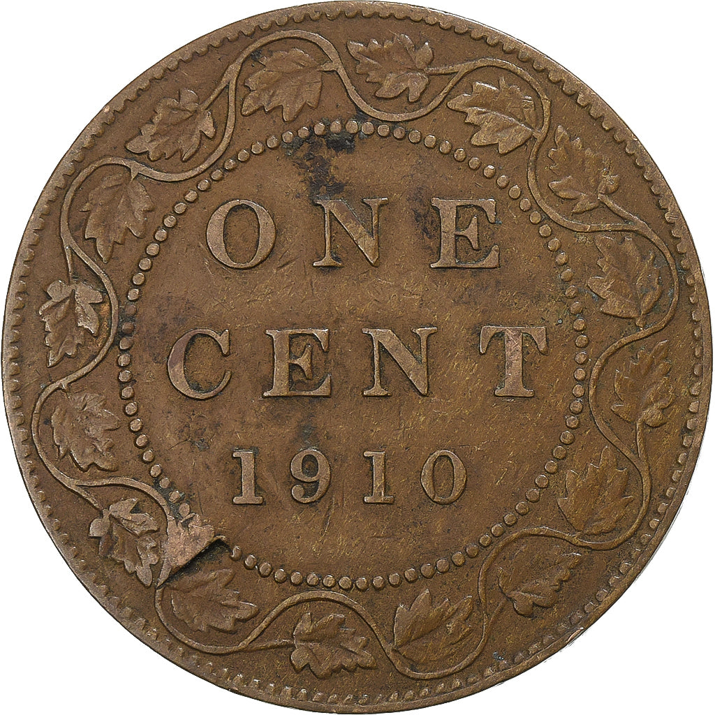 Canada, Edward VII, Cent, 1910, Royal Canadian Mint, Bronze, VF(30-35), KM:8
