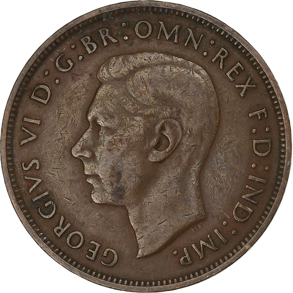 Great Britain, George VI, Penny, 1946, Bronze, EF(40-45), KM:845